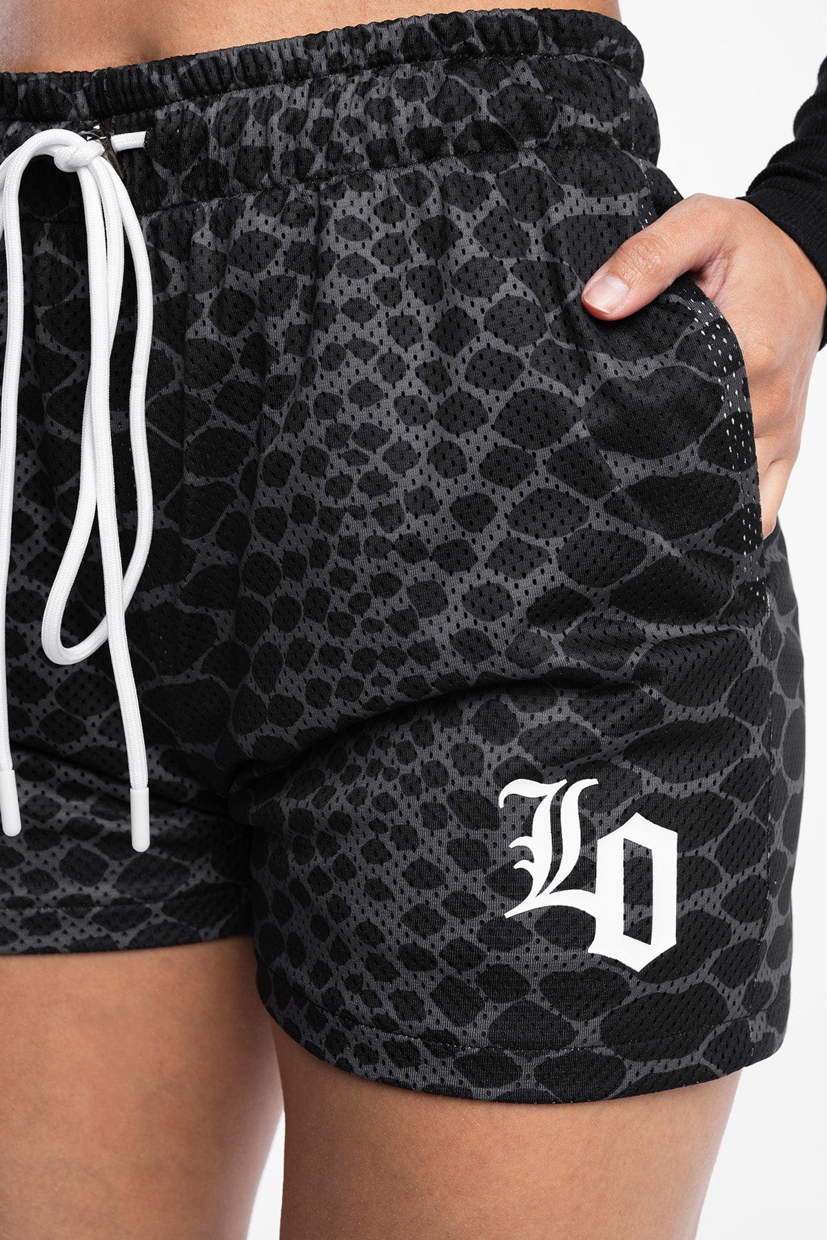 Snake Print Premium Mesh Shorts