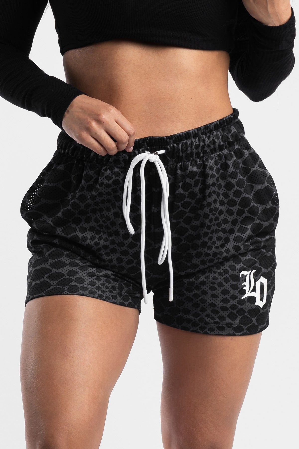 Snake Print Premium Mesh Shorts