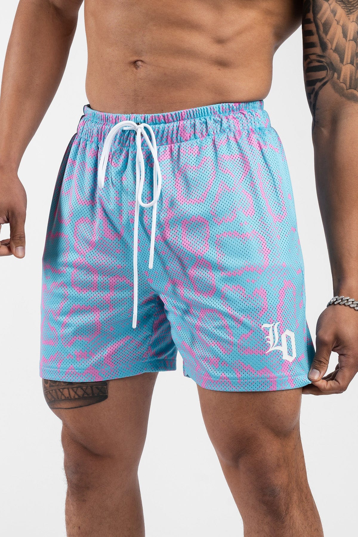 Snake Print Premium Mesh Shorts