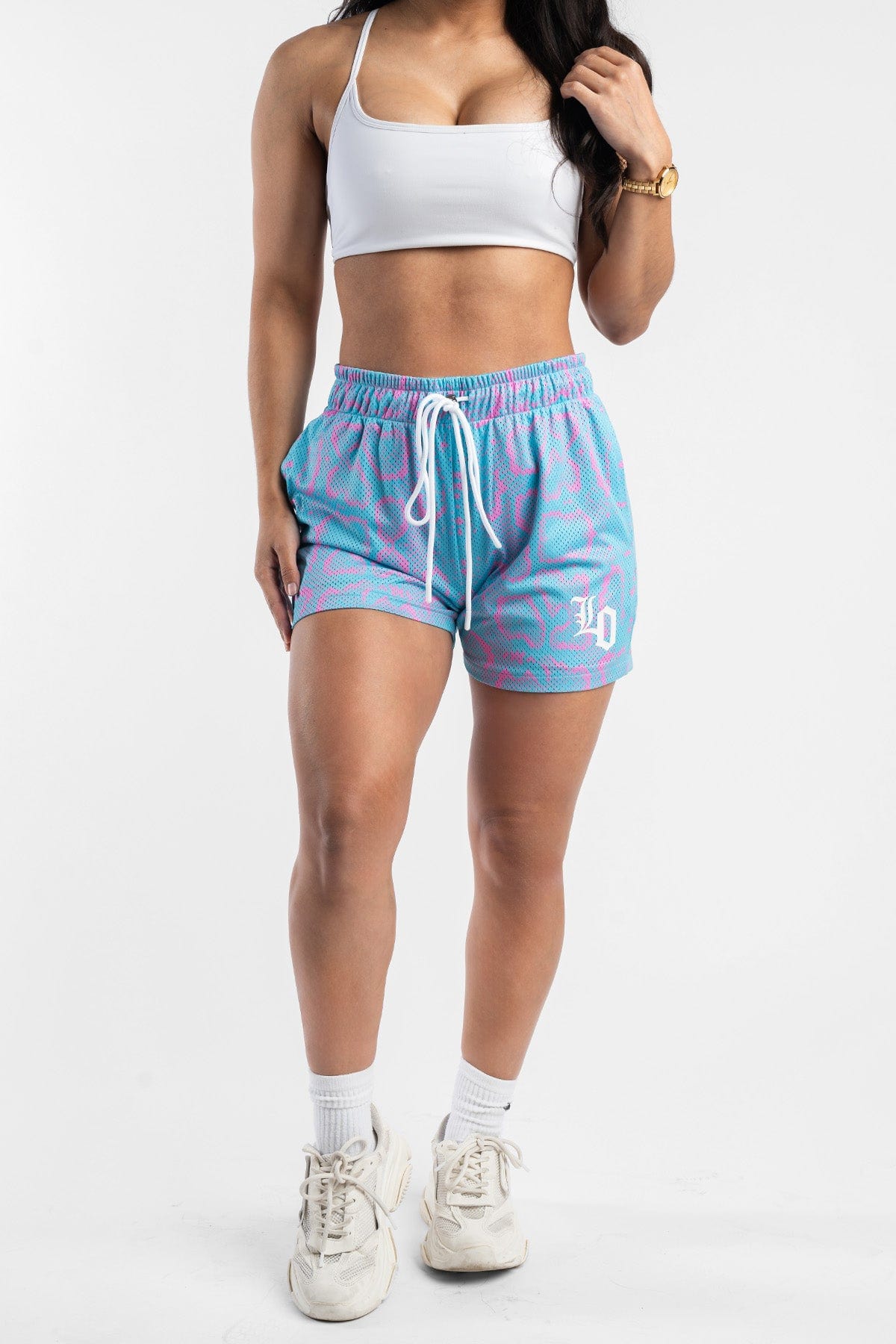 Snake Print Premium Mesh Shorts