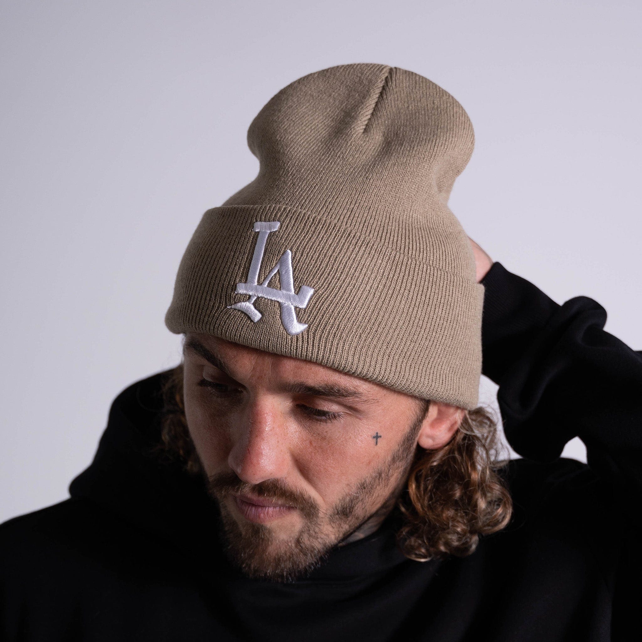 LA Beanie in Khaki