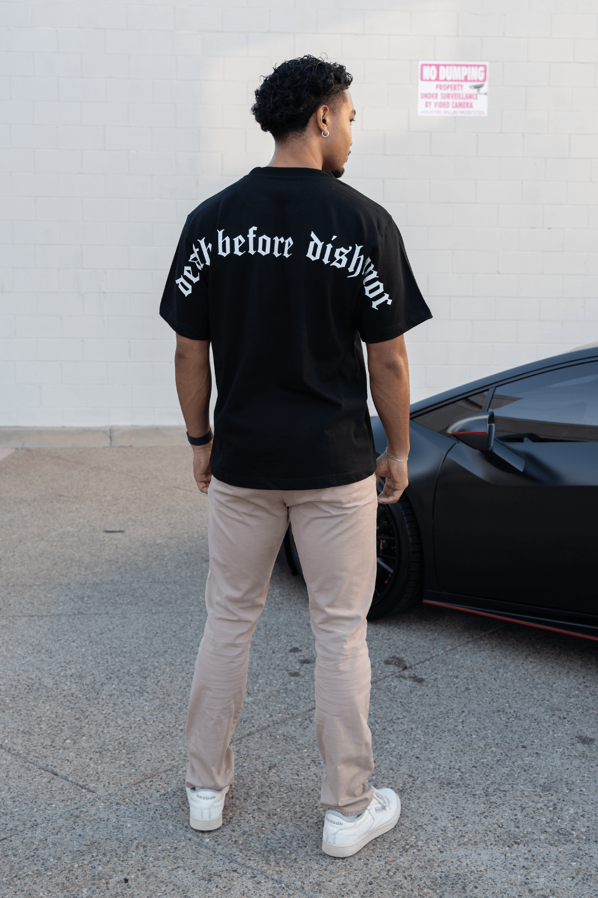 'Death Before Dishonor’ Oversized Tee