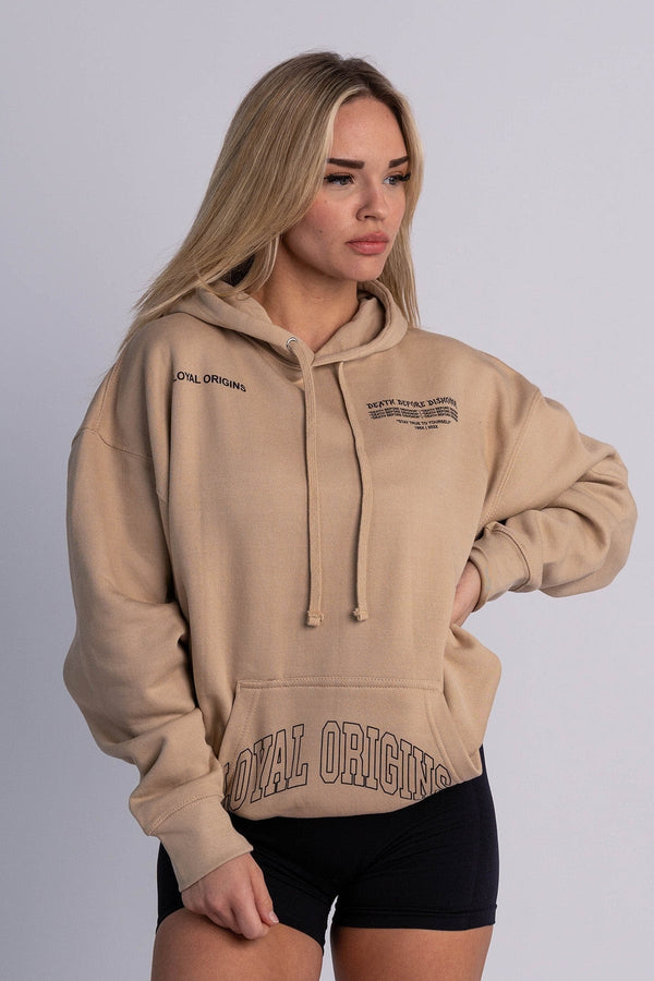 ‘Loyalty’ Heavy Weight Hoodie in Sand